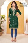Tandoori By Sangeet Rayon Embroidery Kurtis Wholesale Shop In Surat